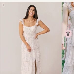 Revelry Poppy Chiffon Dress - Size 4